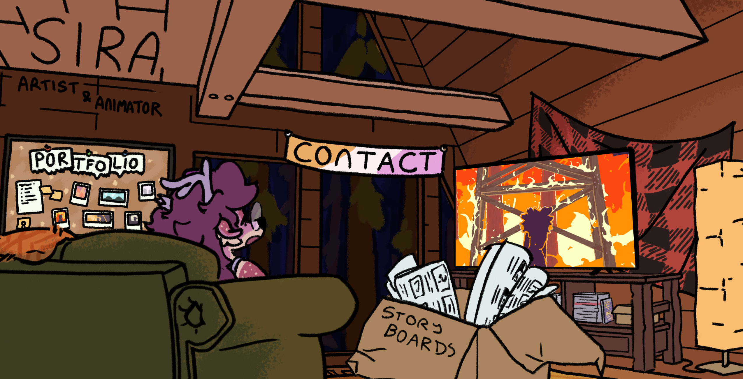 The main page of my website